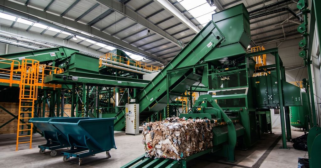 Recyclingtechnik: Maschinenrahmen (Anwendungsmotiv)